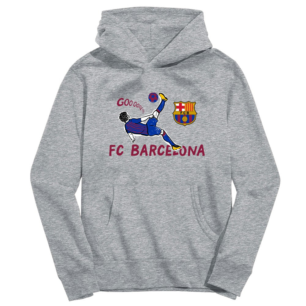 Barcelona Vive La Fete Youth Chilena Style Hoodie - Gray
