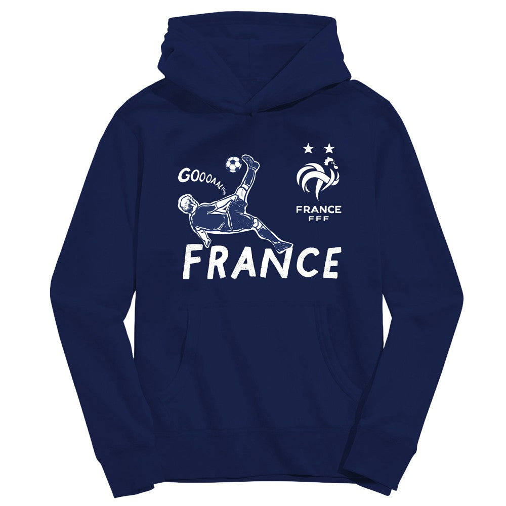 France National Team Vive La Fete Youth Chilena Style Hoodie - Navy