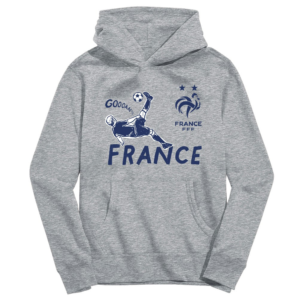 France National Team Vive La Fete Youth Chilena Style Hoodie - Gray