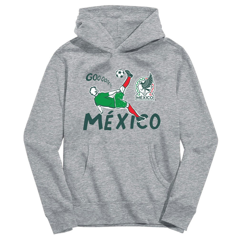 Mexico National Team Vive La Fete Youth Chilena Style Hoodie - Gray