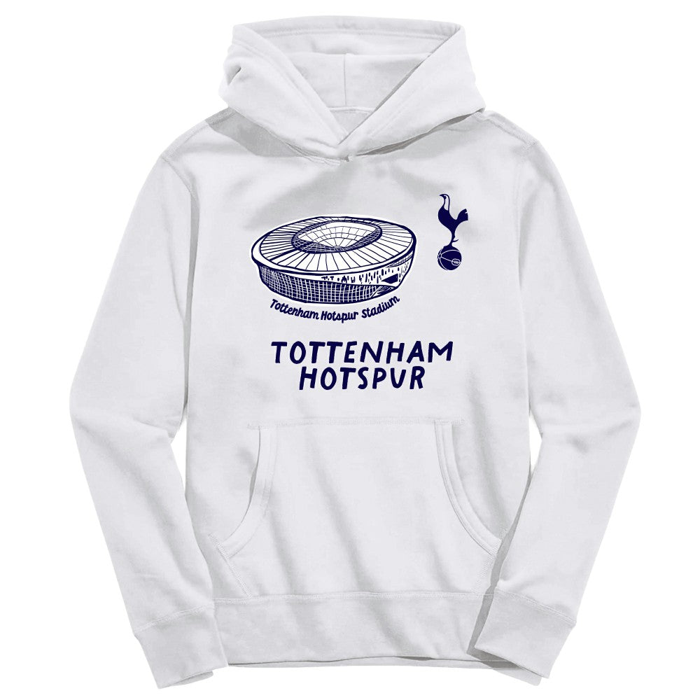 Tottenham Hotspur Vive La Fete Youth Stadium Style Hoodie - White