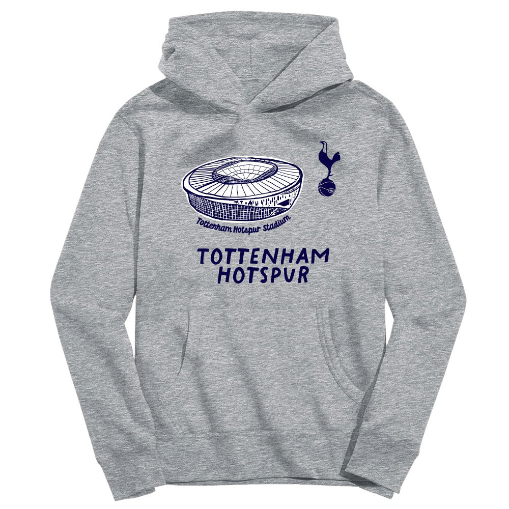 Tottenham Hotspur Vive La Fete Youth Stadium Style Hoodie - Gray