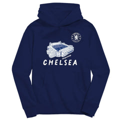 Chelsea Vive La Fete Youth Stadium Style Hoodie - Navy
