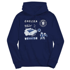 Chelsea Vive La Fete Youth Impressions Icons Hoodie - Navy