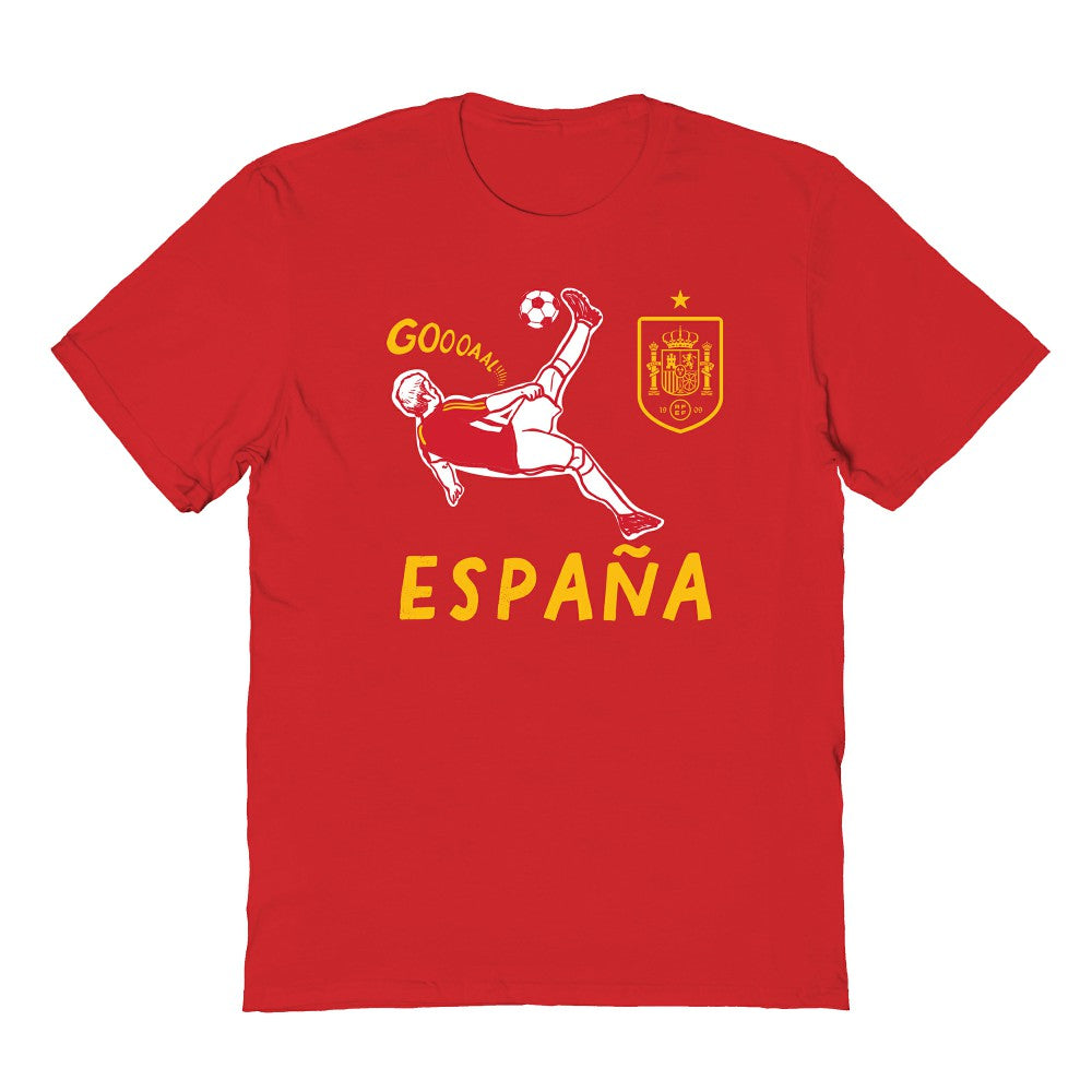Spain National Team Vive La Fete Youth Chilena Style T-Shirts - Red