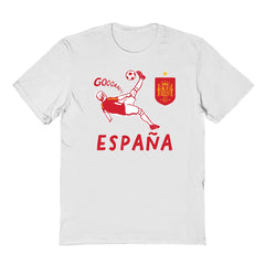 Spain National Team Vive La Fete Youth Chilena Style T-Shirts - White