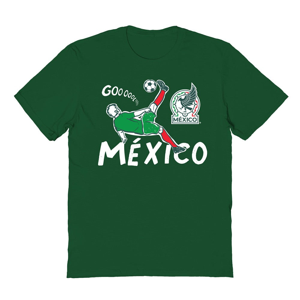 Mexico National Team Vive La Fete Youth Chilena Style T-Shirts - Green