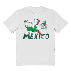 Mexico National Team Vive La Fete Youth Chilena Style T-Shirts - White