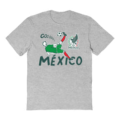 Mexico National Team Vive La Fete Youth Chilena Style T-Shirts - Gray