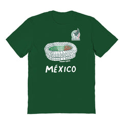 Mexico National Team Vive La Fete Youth Chilena Style T-Shirts - Green