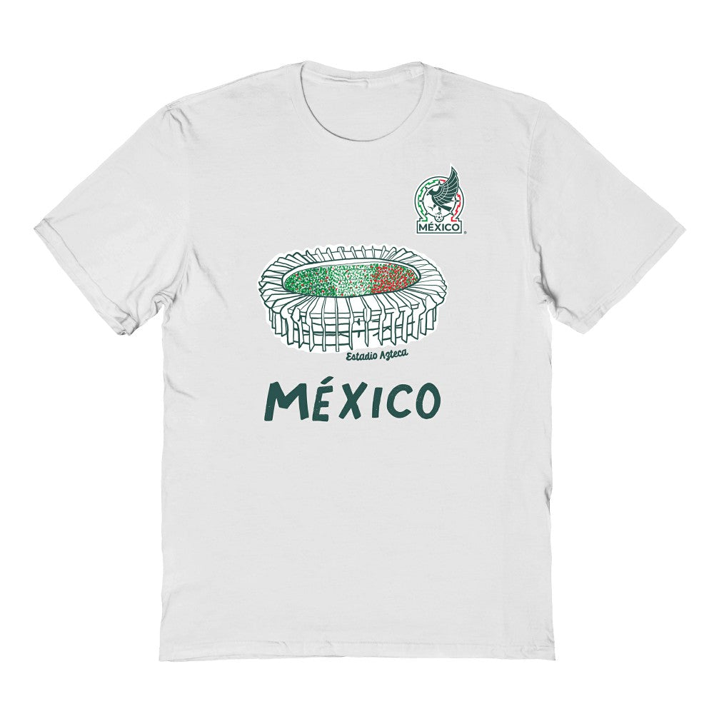 Mexico National Team Vive La Fete Youth Chilena Style T-Shirts - White