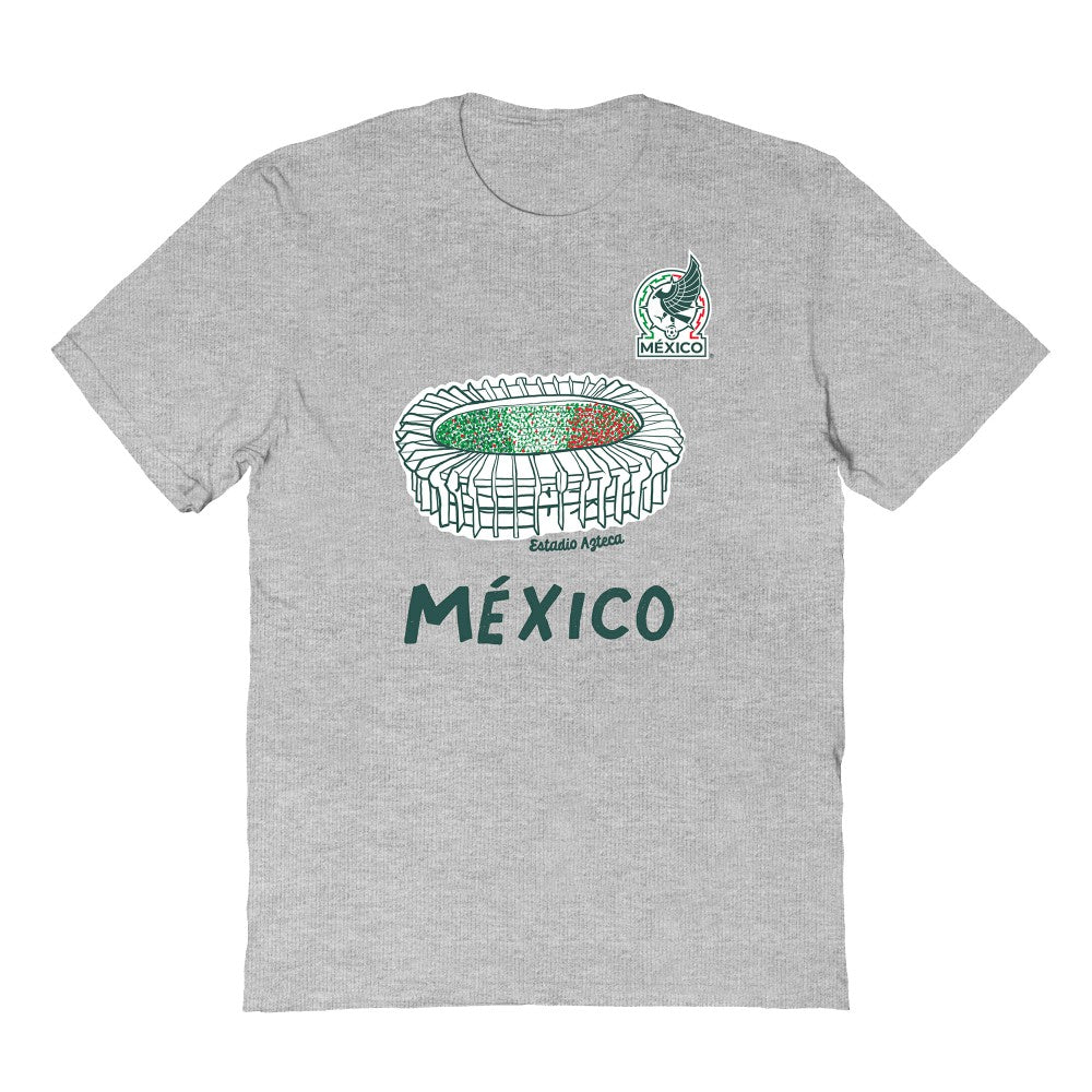 Mexico National Team Vive La Fete Youth Chilena Style T-Shirts - Gray