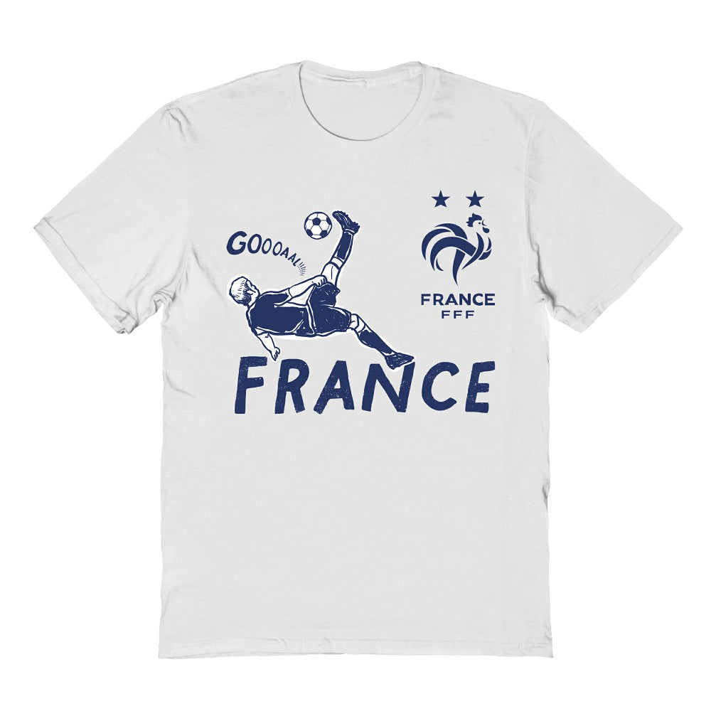 France National Team Vive La Fete Youth Chilena Style T-Shirts - White