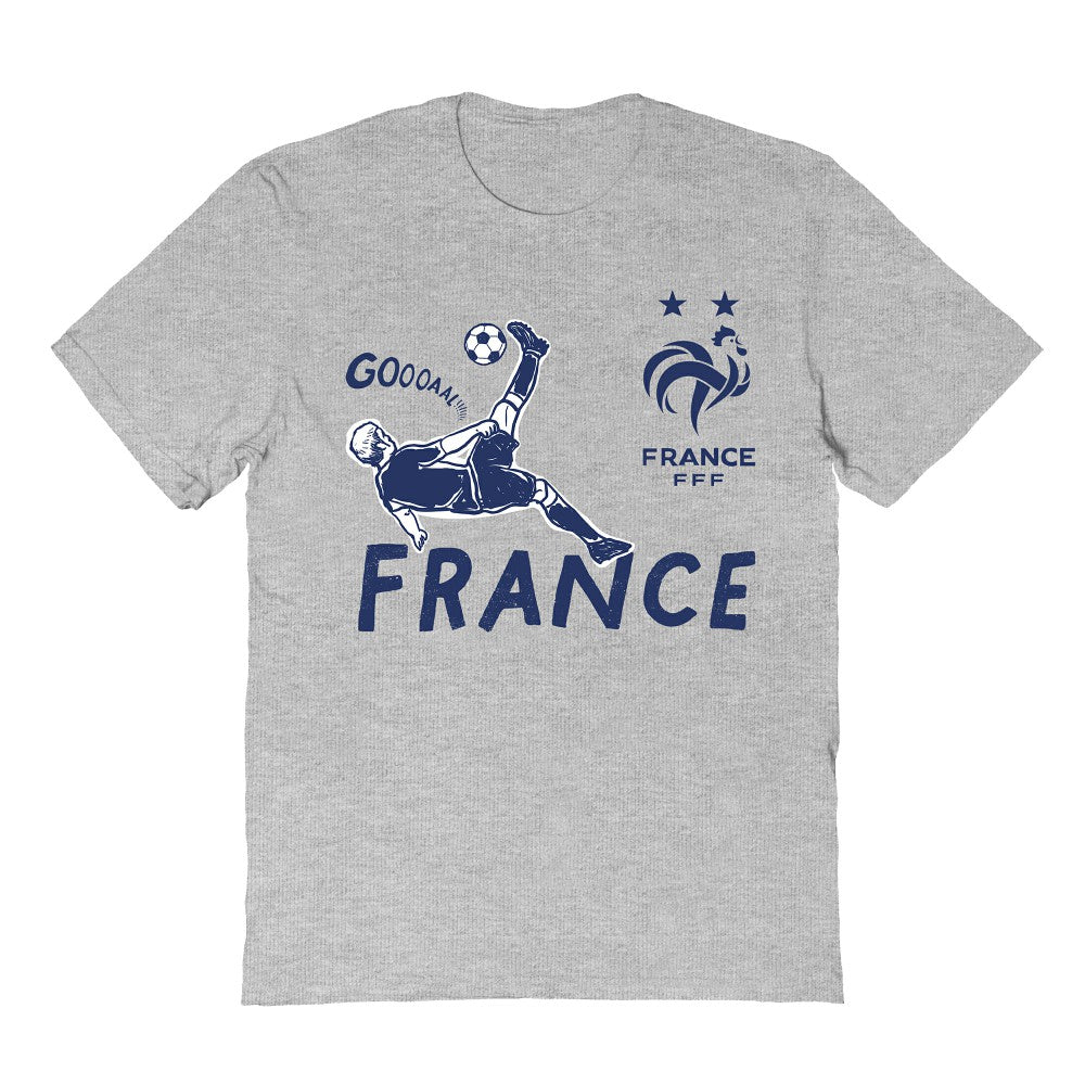 France National Team Vive La Fete Youth Chilena Style T-Shirts - Gray