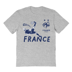 France National Team Vive La Fete Youth Chilena Style T-Shirts - Gray
