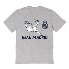 Real Madrid Vive La Fete Youth Chilena Style T-Shirts - Gray