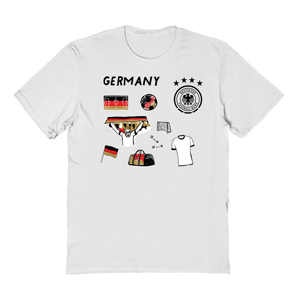 Germany National Team Vive La Fete Youth Impressions Icons T-Shirts - White