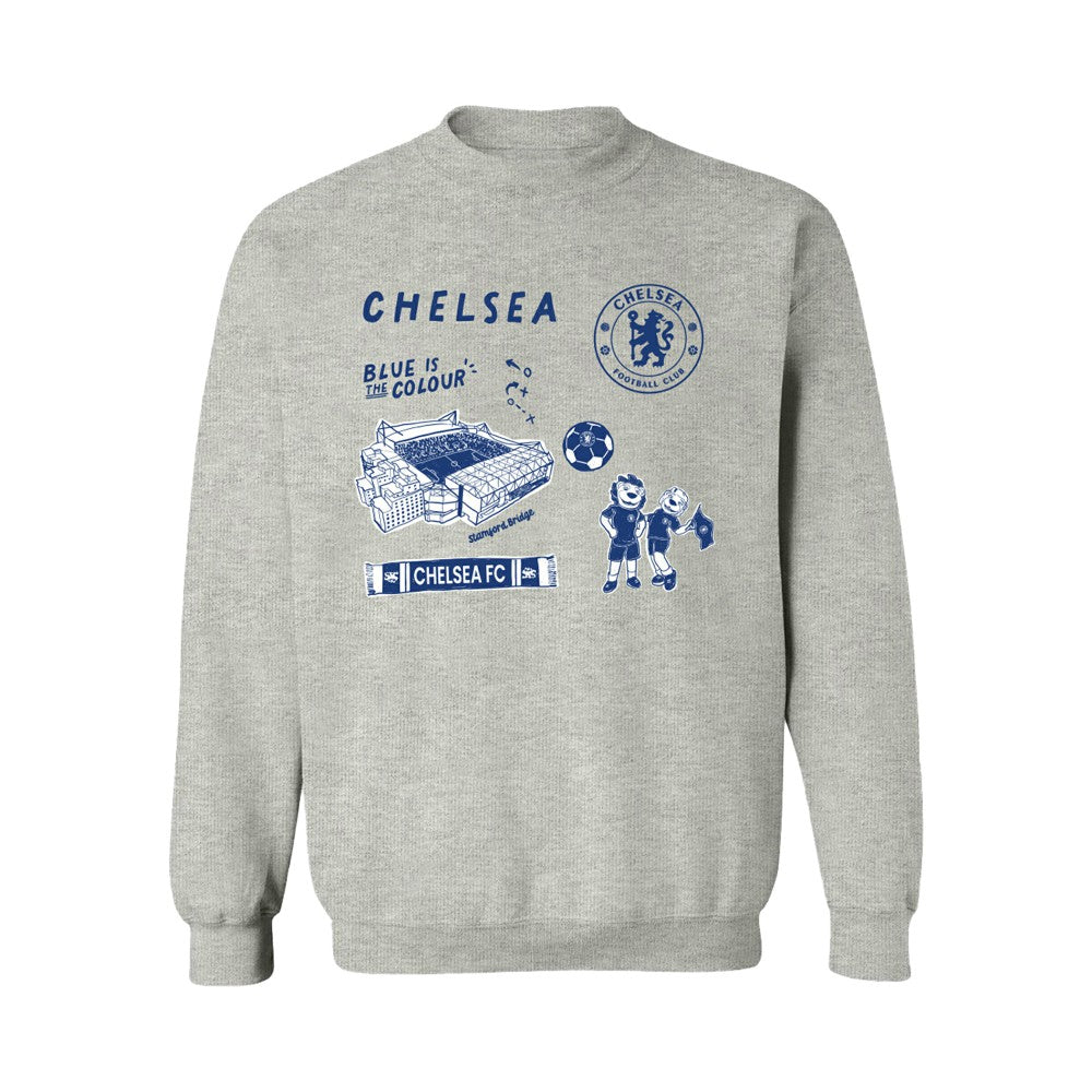 Chelsea Vive La Fete Women's Impressions Icons Sweatshirt - Gray