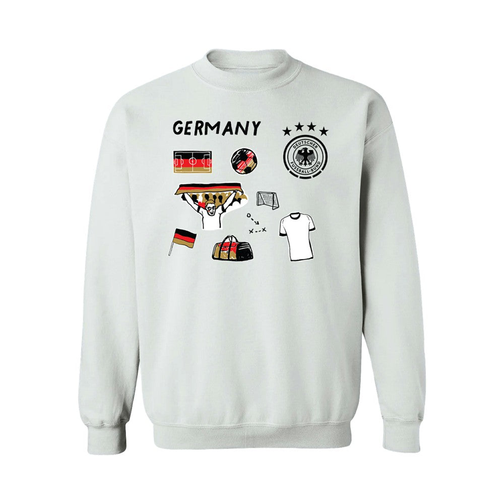 Germany National Team Vive La Fete Women's Impressions Icons Sweatshirt - White