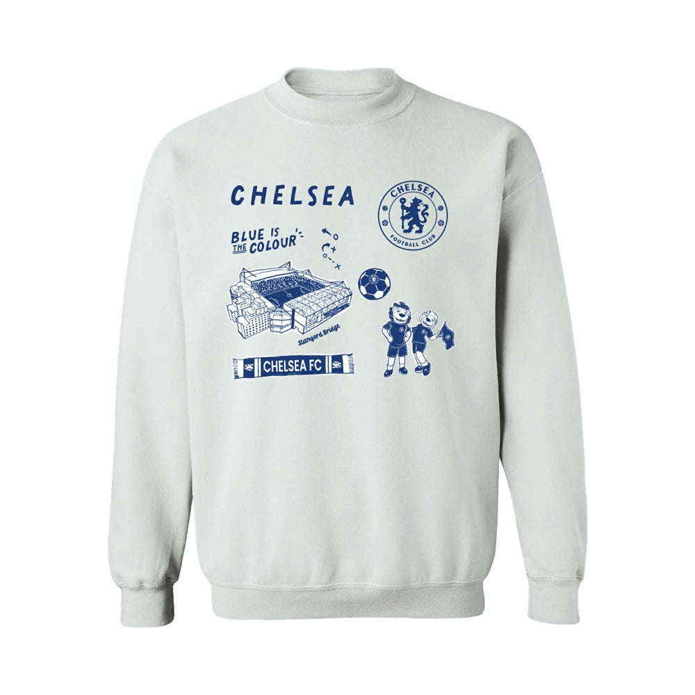 Chelsea Vive La Fete Women's Impressions Icons Sweatshirt - White