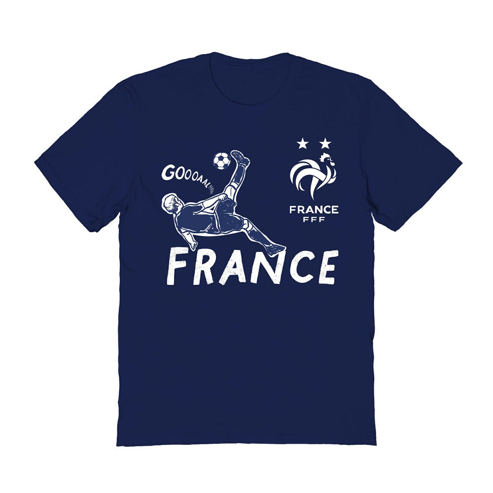 France National Team Vive La Fete Women's Chilena Style T-Shirts - Navy
