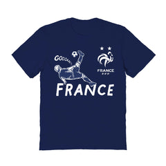 France National Team Vive La Fete Women's Chilena Style T-Shirts - Navy