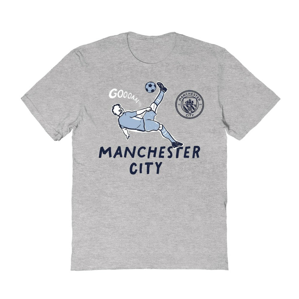 Manchester City Vive La Fete Women's Chilena Style T-Shirts - Gray