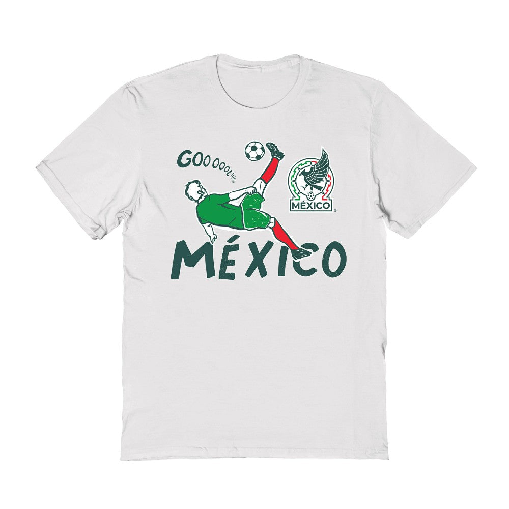 Mexico National Team Vive La Fete Women's Chilena Style T-Shirts - White