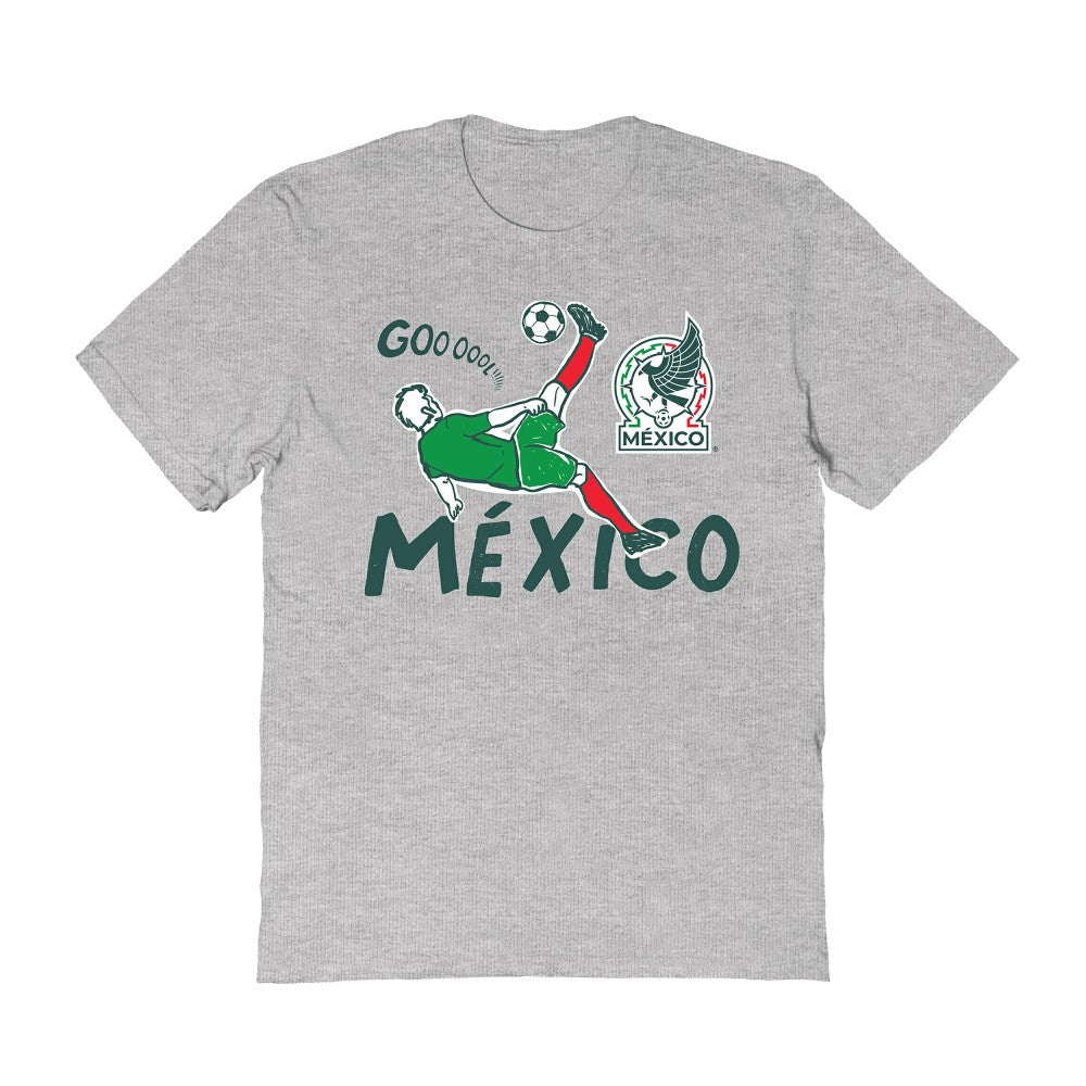 Mexico National Team Vive La Fete Women's Chilena Style T-Shirts - Gray