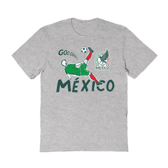 Mexico National Team Vive La Fete Women's Chilena Style T-Shirts - Gray
