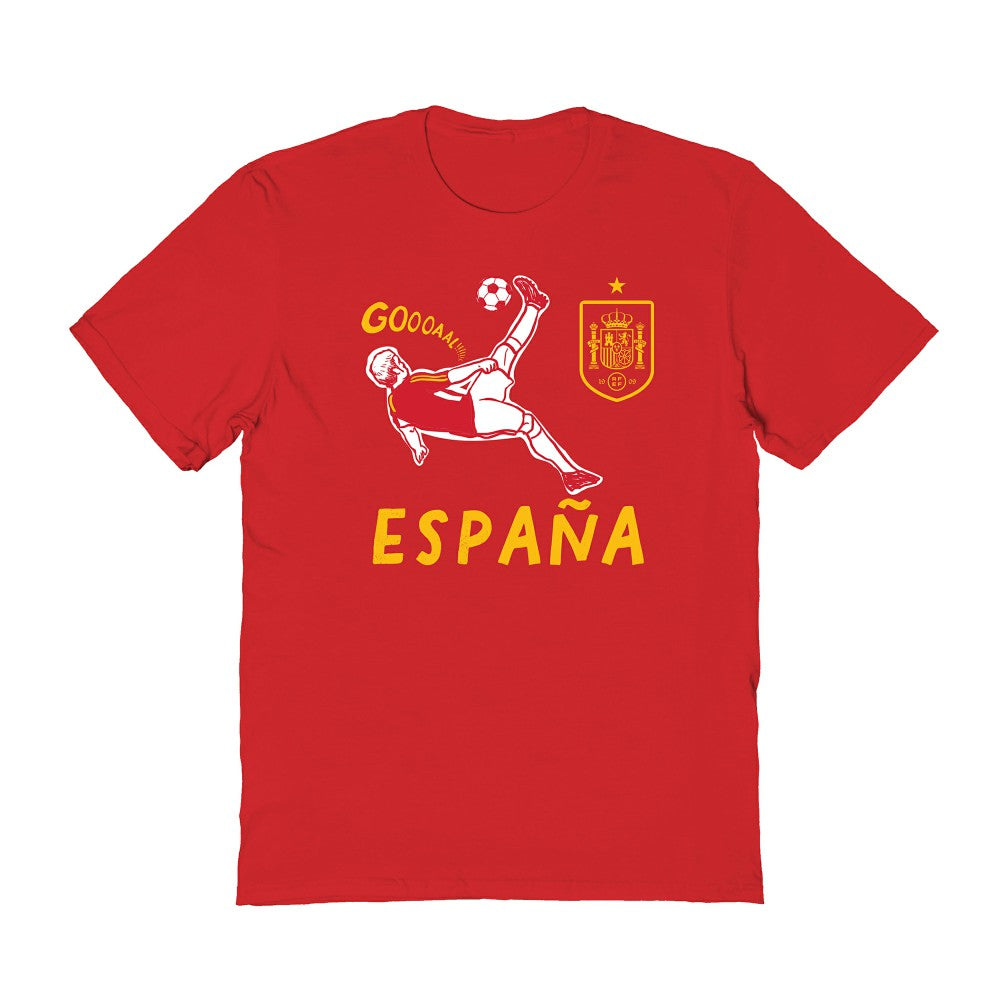 Spain National Team Vive La Fete Women's Chilena Style T-Shirts - Red