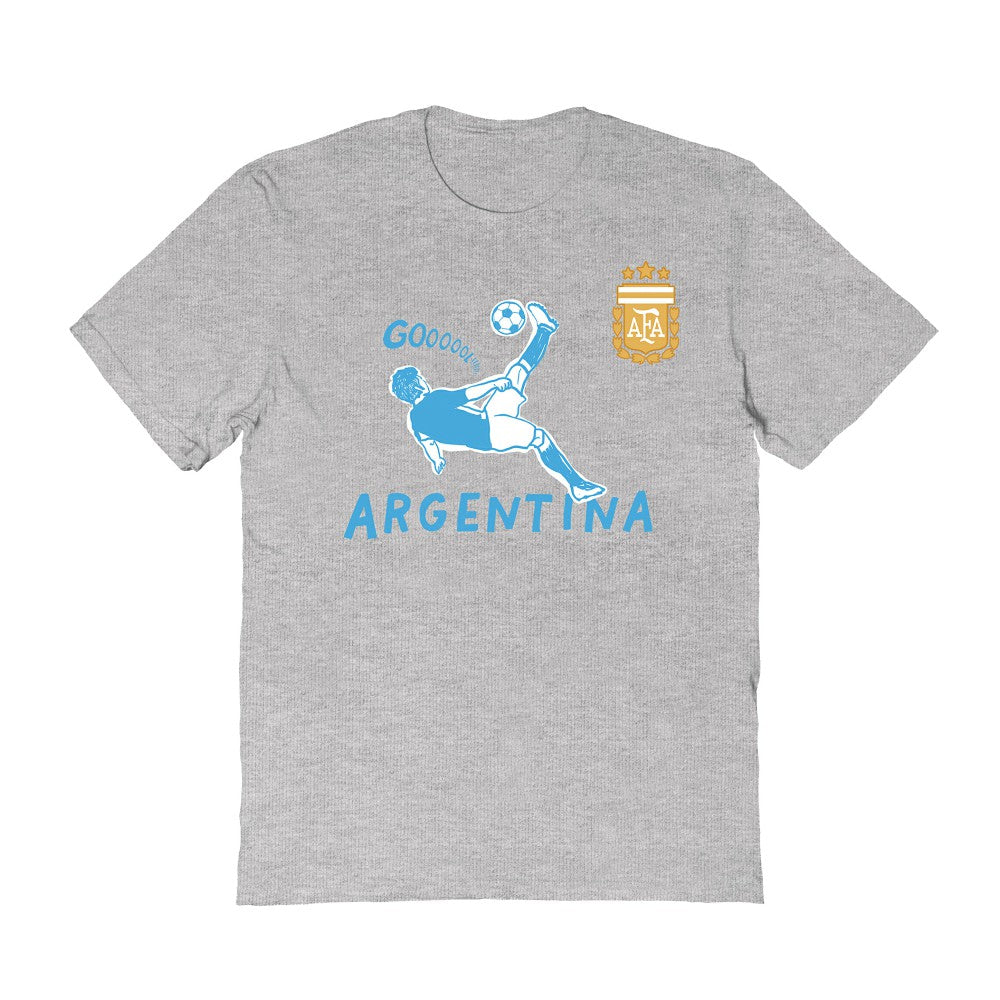 Argentina National Team Vive La Fete Women's Chilena Style T-Shirts - Gray