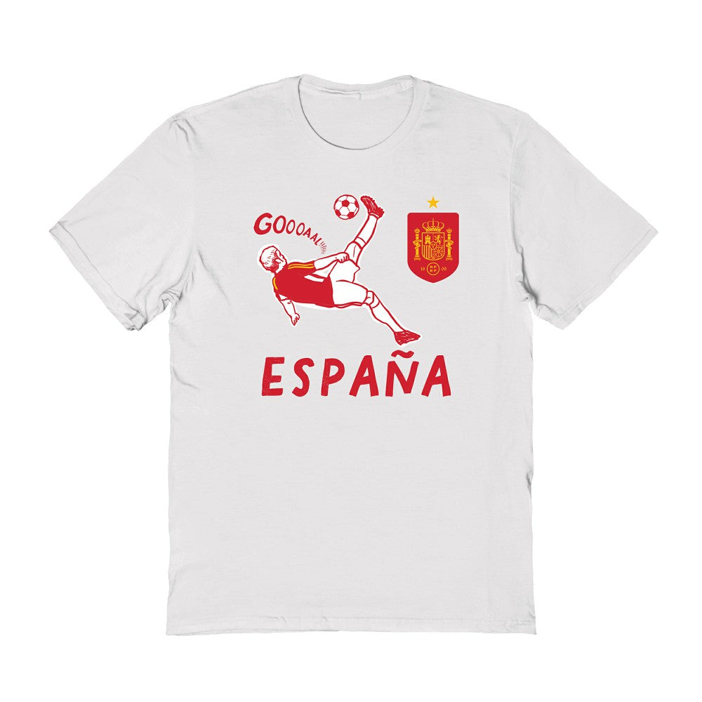 Spain National Team Vive La Fete Women's Chilena Style T-Shirts - White