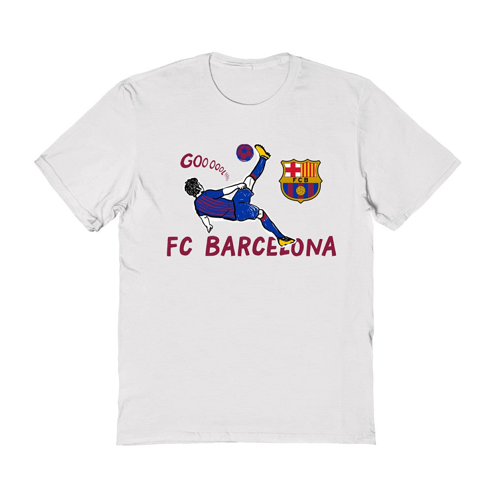 Barcelona Vive La Fete Women's Chilena Style T-Shirts - White