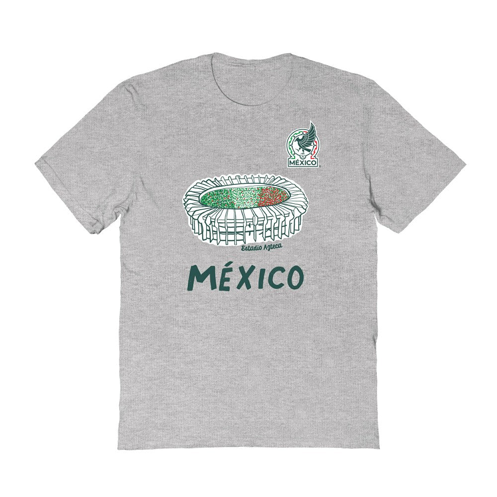 Mexico National Team Vive La Fete Women's Stadium Style T-Shirts - Gray
