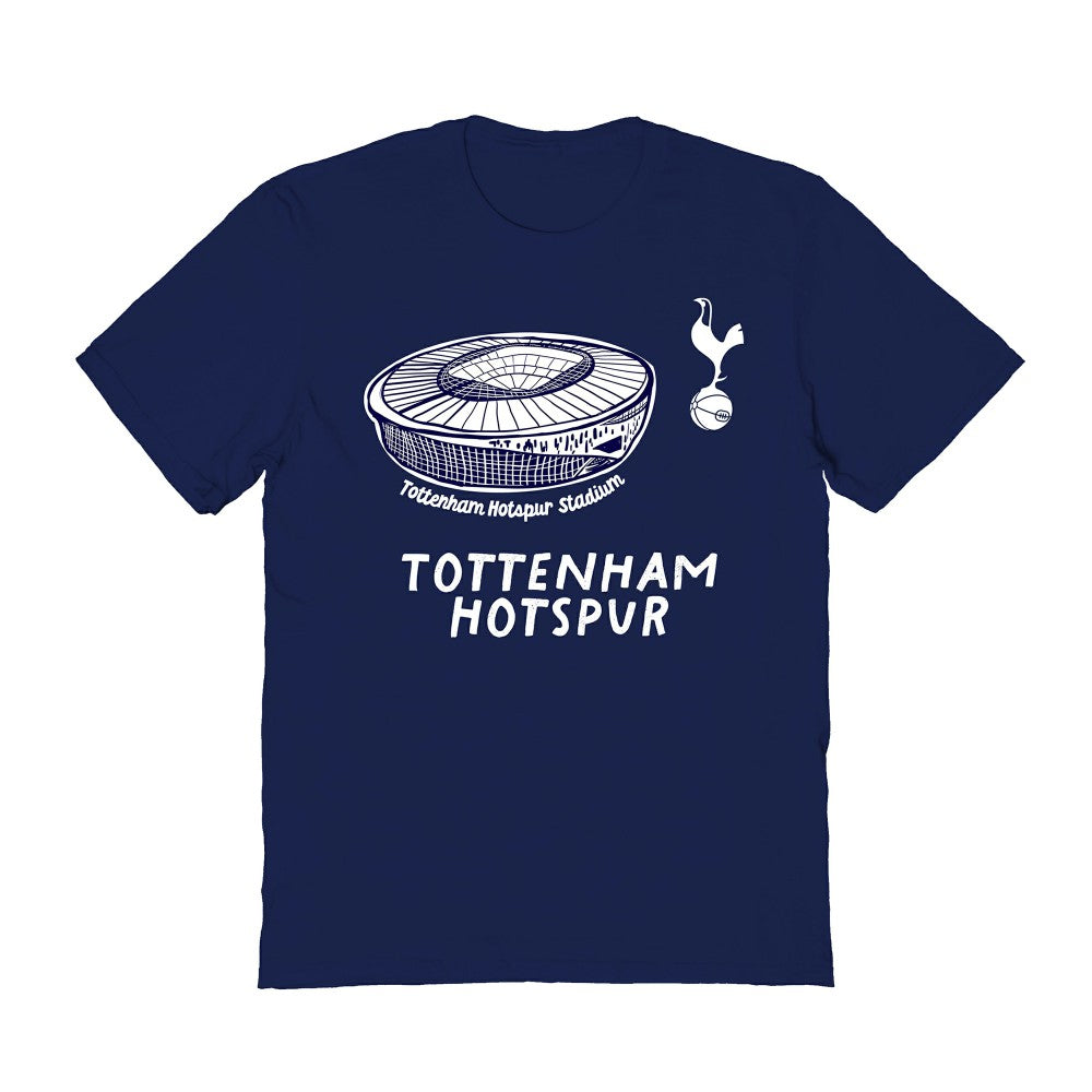 Tottenham Hotspur Vive La Fete Women's Stadium Style T-Shirts - Navy
