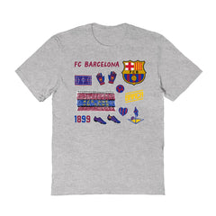 Barcelona Vive La Fete Women's Impressions Icons T-Shirts - Gray