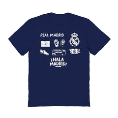 Real Madrid Vive La Fete Women's Impressions Icons T-Shirts - Navy