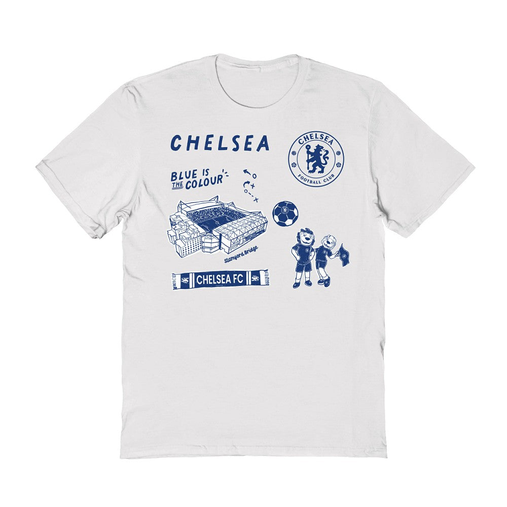 Chelsea Vive La Fete Women's Impressions Icons T-Shirts - White