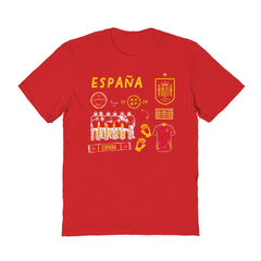 Spain National Team Vive La Fete Women's Impressions Icons T-Shirts - Red