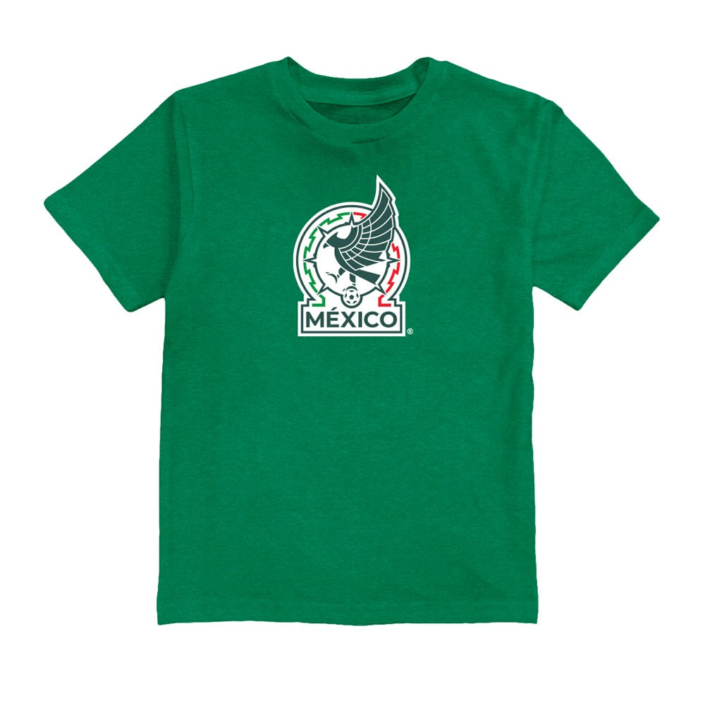 Raúl Jiménez Mexico National Team Vive La Fete Youth Player Name & Number Color Badge T-Shirts - Green