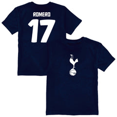 Cristian Romero Tottenham Hotspur Vive La Fete Youth Player Name & Number Color Badge T-Shirts - Navy
