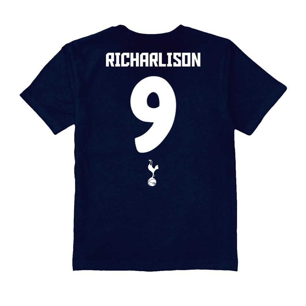 Richarlison Tottenham Hotspur Vive La Fete Youth Player Name & Number Chilena Style T-Shirts - Navy