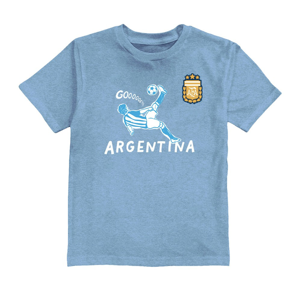 Lautaro Martinez Argentina National Team Vive La Fete Youth Player Name & Number Chilena Style T-Shirts - Light Blue
