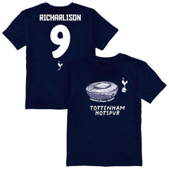 Richarlison Tottenham Hotspur Vive La Fete Youth Player Name & Number Stadium Style T-Shirts - Navy