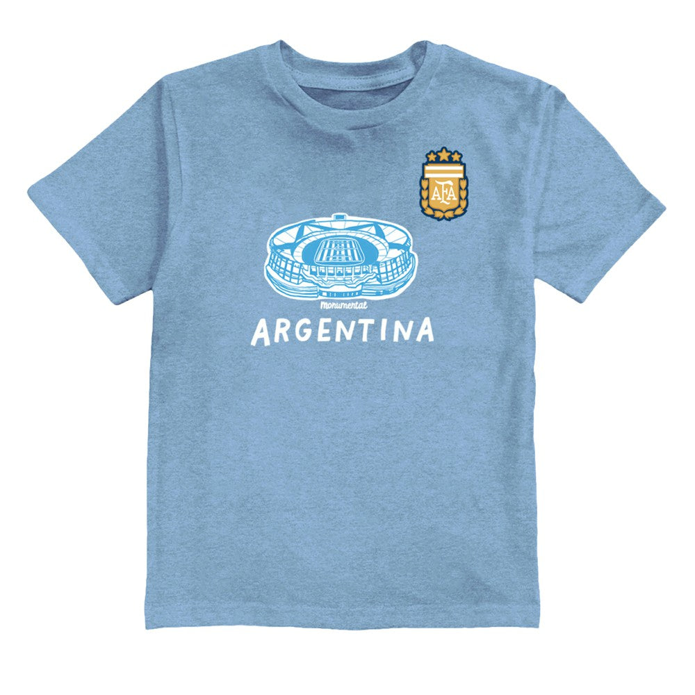 Lautaro Martinez Argentina National Team Vive La Fete Youth Player Name & Number Stadium Style T-Shirts - Light Blue