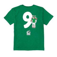 Raúl Jiménez Mexico National Team Vive La Fete Youth Player Name & Number Stadium Style T-Shirts - Green