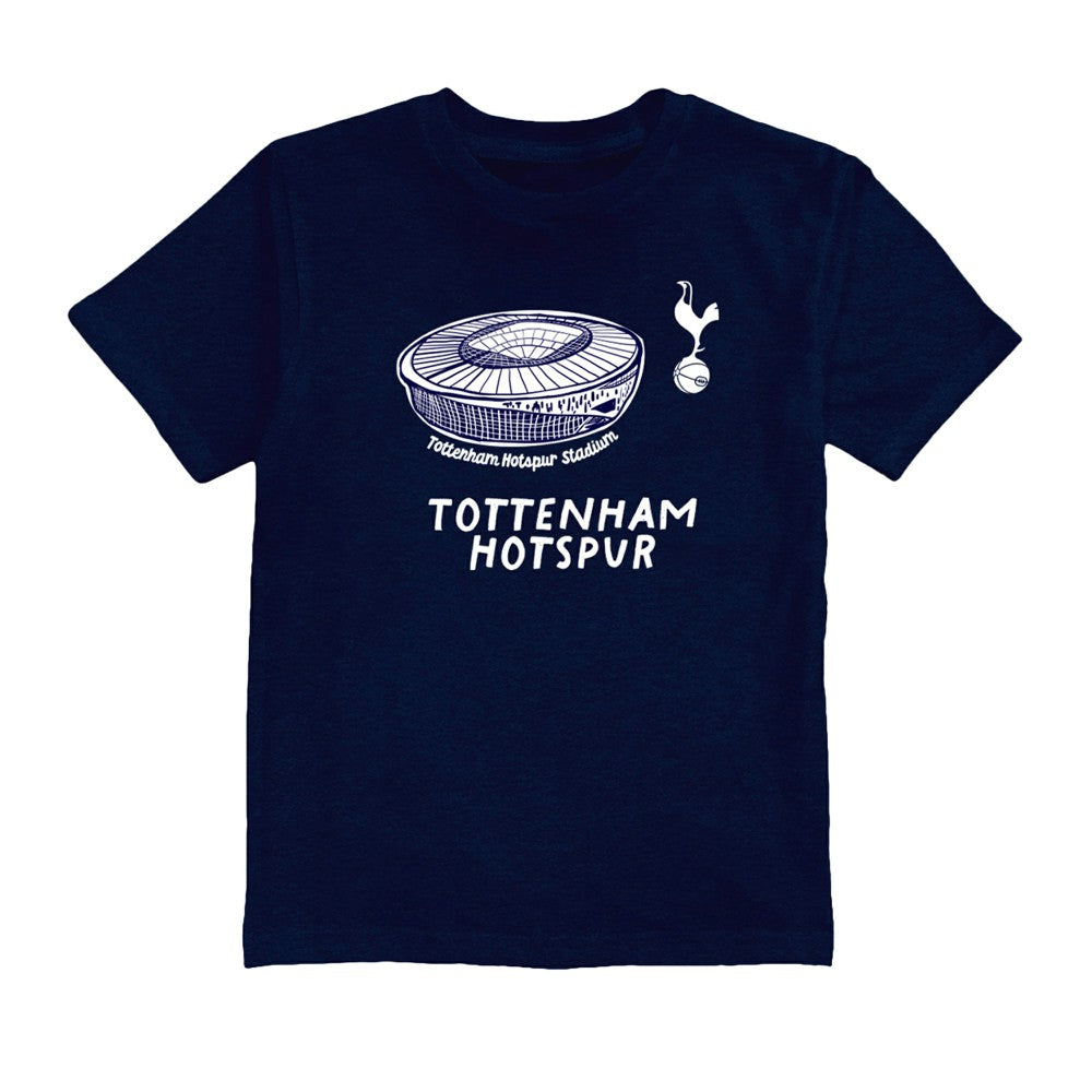 Cristian Romero Tottenham Hotspur Vive La Fete Youth Player Name & Number Stadium Style T-Shirts - Navy