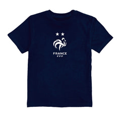 France National Team Vive La Fete Youth Color Badge T-Shirts - Navy