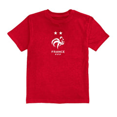 France National Team Vive La Fete Youth Color Badge T-Shirts - Red